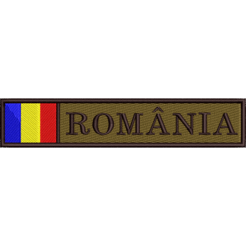 ECUSON ROMANIA TRICOLOR KAKI FORTELE TERESTRE | ECUSON ROMANIA KAKI MAPN